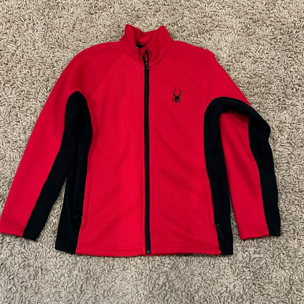 Spyder Constant Mid Weight Core Stryke Sweater (Boys') Red Large (14-16) jacket